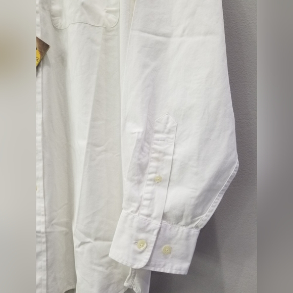 Cutter & Buck Volkswagen White Work Button Shirt Long Sleeve Cotton Mens Medium - Picture 3 of 8